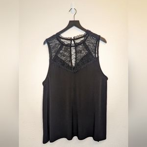 Torrid Black Lace Top